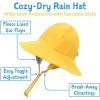JAN & JUL Waterproof Rain Hat for Toddlers and Kids(Yellow)