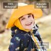 JAN & JUL Waterproof Rain Hat for Toddlers and Kids(Yellow)