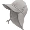 JAN & JUL Sun Soft Baby Cap | Cotton Neck Flap Hat for Littles(Grey)