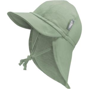 JAN & JUL Sun Soft Baby Cap | Cotton Neck Flap Hat for Littles(Juniper Green)