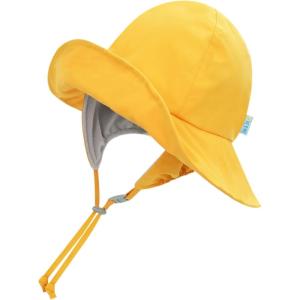 JAN & JUL Waterproof Rain Hat for Toddlers and Kids(Yellow)