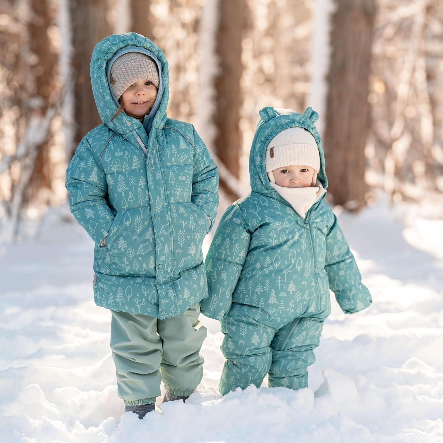 imageJAN ampamp JUL Waterproof Insulated Puffy Suit for Babies and ToddlersGreen Grove
