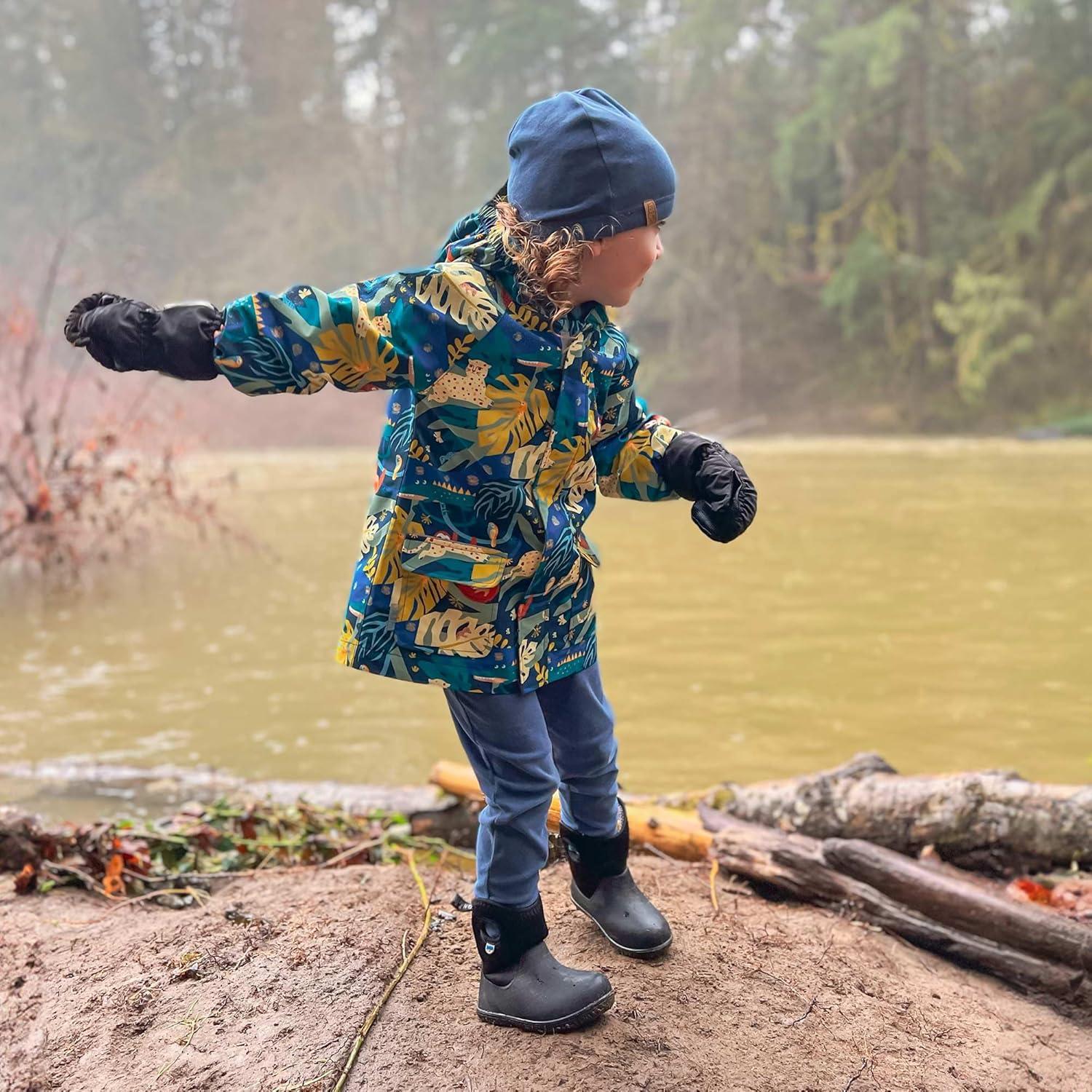 imageJAN ampamp JUL Waterproof Rain Mittens for Babies and ToddlersBlack