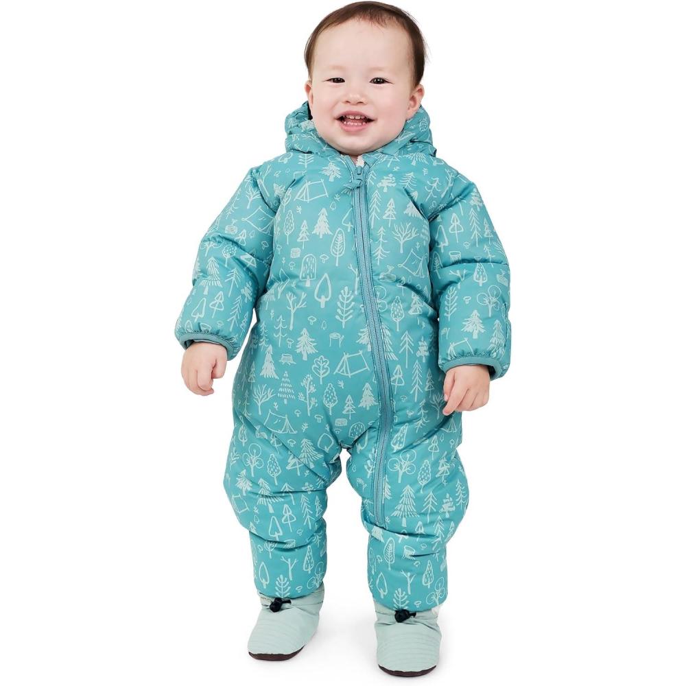 imageJAN ampamp JUL Waterproof Insulated Puffy Suit for Babies and ToddlersGreen Grove