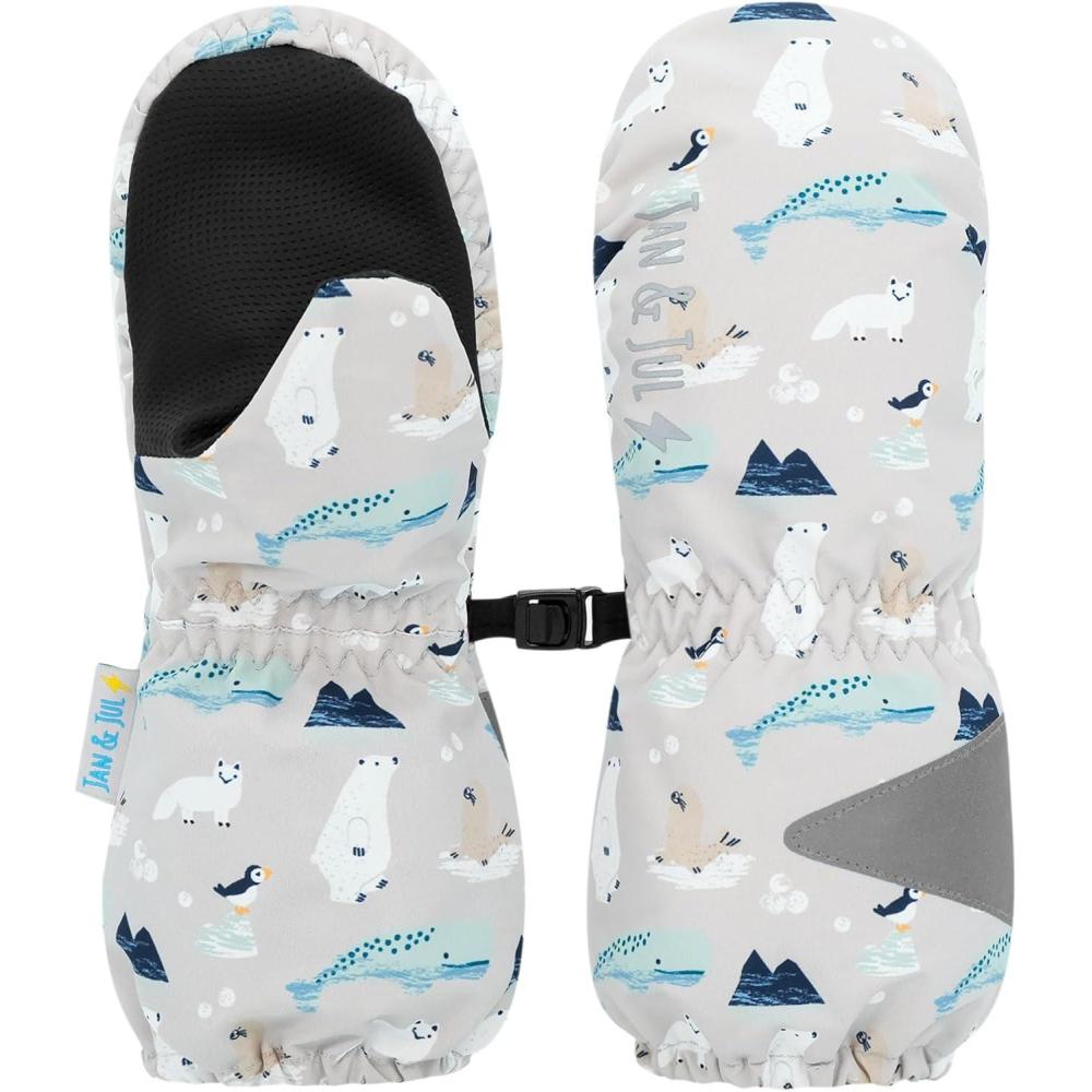 imageJAN ampamp JUL Waterproof Rain Mittens for Babies and ToddlersPolar Pals