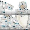 JAN & JUL Waterproof Insulated Puffy Suit for Babies and Toddlers(Green Grove)