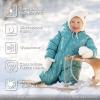 JAN & JUL Waterproof Insulated Puffy Suit for Babies and Toddlers(Green Grove)