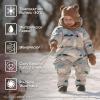 JAN & JUL Waterproof Insulated Puffy Suit for Babies and Toddlers(Polar Pals)