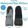 JAN & JUL Waterproof Rain Mittens for Babies and Toddlers(Heather Grey)
