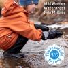 JAN & JUL Waterproof Rain Mittens for Babies and Toddlers(Heather Grey)