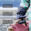 JAN & JUL Waterproof Rain Mittens for Babies and Toddlers(Soft Brown)