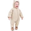 JAN & JUL Waterproof Insulated Puffy Suit for Babies and Toddlers(Oat)