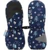 JAN & JUL Waterproof Rain Mittens for Babies and Toddlers(Navy Forest)