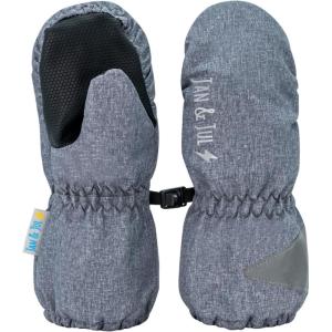 JAN & JUL Waterproof Rain Mittens for Babies and Toddlers(Heather Grey)