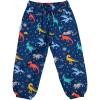 JAN & JUL Waterproof Rain Pants for Toddlers and Kids(Single Layer: Space Dinos)