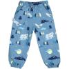 JAN & JUL Waterproof Rain Pants for Toddlers and Kids(Single Layer: Wolf and Bear)