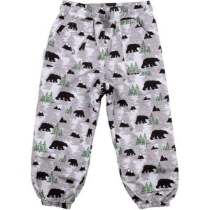 JAN & JUL Waterproof Rain Pants for Toddlers and Kids(Single Layer: Bear)