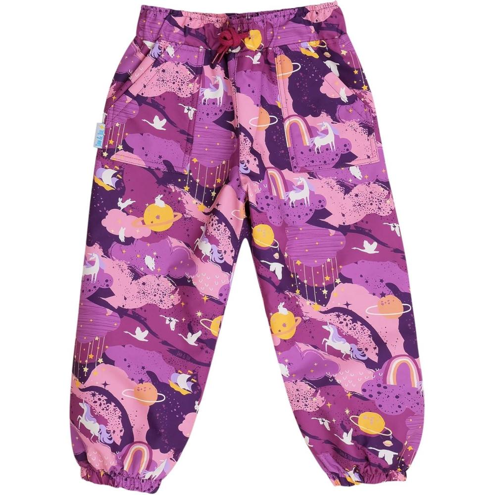 imageJAN ampamp JUL Waterproof Rain Pants for GirlsSingle Layer Purple Dream