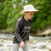 JAN & JUL Junior Jasper Hat for Kids, 50+ UPF Cotton, Size Adjustable(Beige)