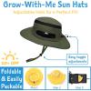 JAN & JUL Junior Jasper Hat for Kids, 50+ UPF Cotton, Size Adjustable(Yellow)