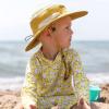 JAN & JUL Junior Jasper Hat for Kids, 50+ UPF Cotton, Size Adjustable(Yellow)