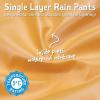 JAN & JUL Waterproof Rain Pants for Girls(Single Layer: Dusty Apricot)