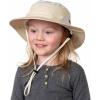 JAN & JUL Junior Jasper Hat for Kids, 50+ UPF Cotton, Size Adjustable(Beige)