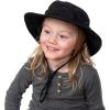 JAN & JUL Junior Jasper Hat for Kids, 50+ UPF Cotton, Size Adjustable(Black)