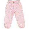 JAN & JUL Waterproof Rain Pants for Girls(Single Layer: Pink Forest)