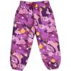 JAN & JUL Waterproof Rain Pants for Girls(Single Layer: Purple Dream)