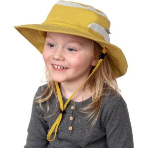 JAN & JUL Junior Jasper Hat for Kids, 50+ UPF Cotton, Size Adjustable(Yellow)