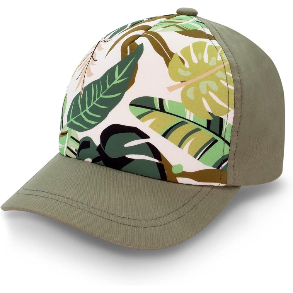 imageJAN ampamp JUL Kids Adjustable Xplorer Baseball CapGreen Tropical