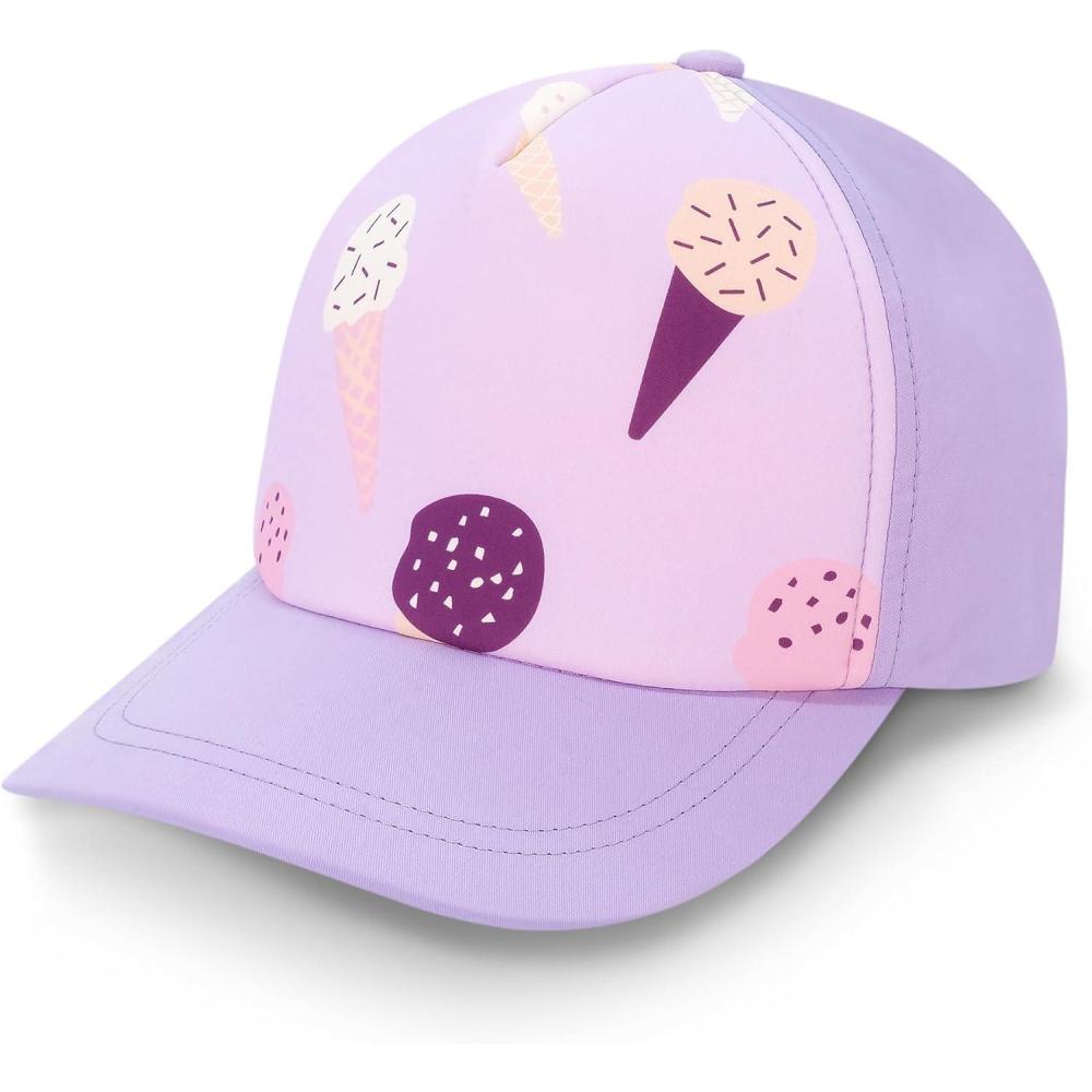 imageJAN ampamp JUL Kids Adjustable Xplorer Baseball CapLavender Ice Cream