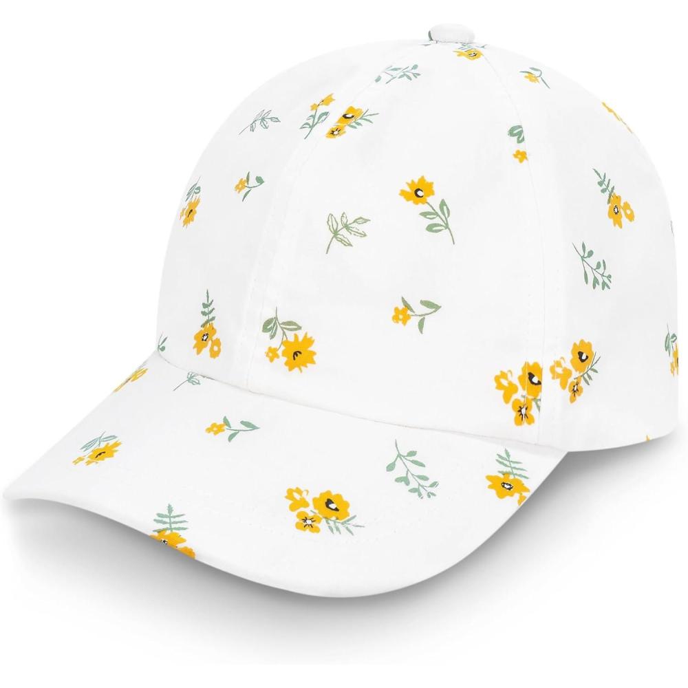 imageJAN ampamp JUL Kids Adjustable Xplorer Baseball CapYellow Flower