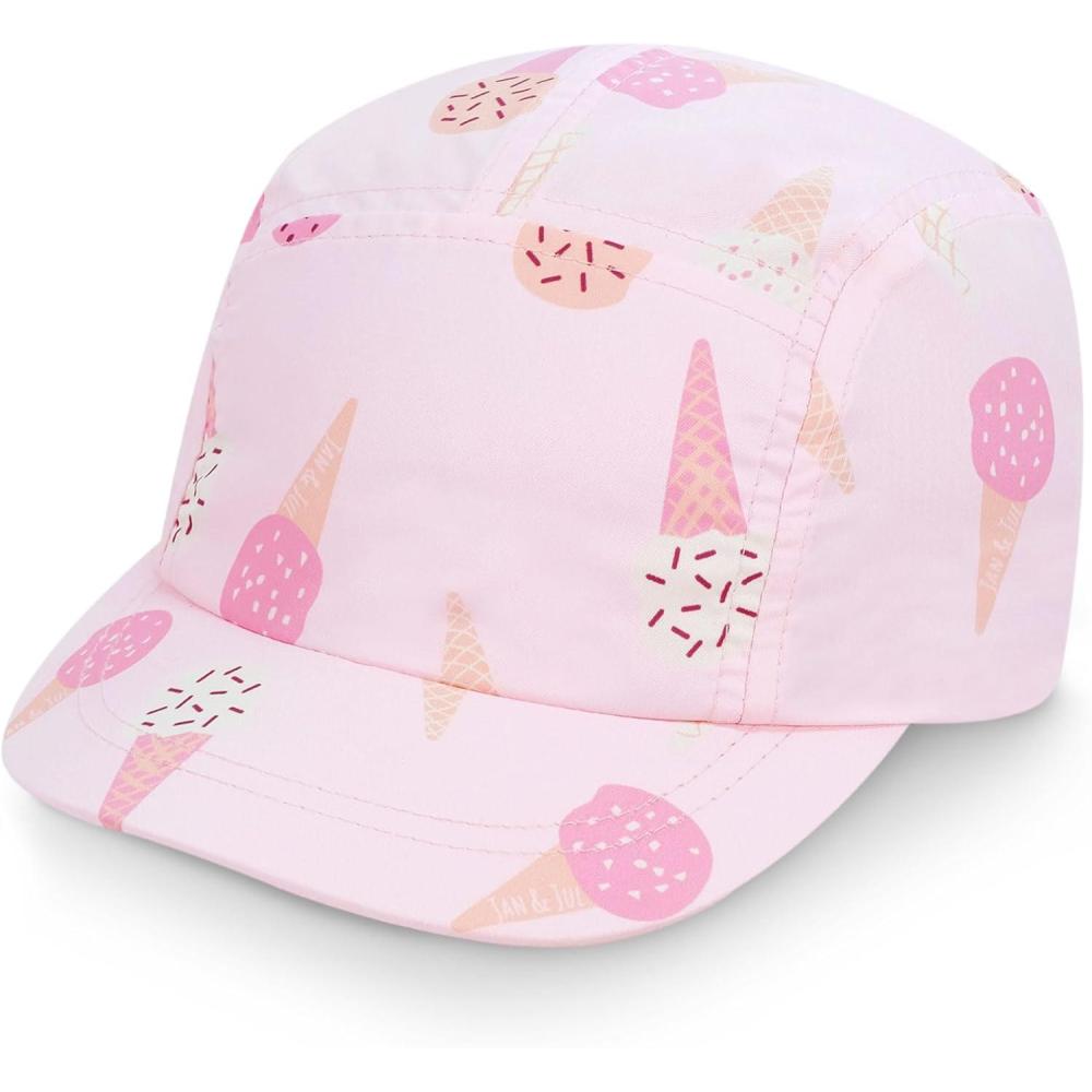 imageJAN ampamp JUL AquaDry Sunlite Cap for Toddlers and KidsPink Ice Cream