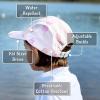 JAN & JUL Aqua-Dry Sunlite Cap for Toddlers and Kids(Pink Ice Cream)