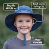 JAN & JUL Quick-Dry Sun-Hat for Toddlers and Kids(Blue)