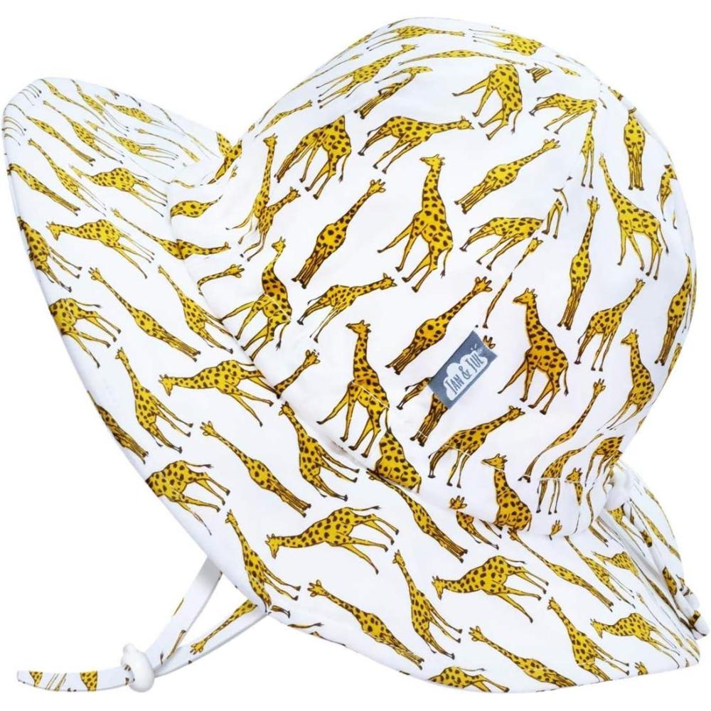 imageJAN ampamp JUL Adjustable Cotton Floppy Sun Hat with 50 UPF Protection for BoysGiraffe