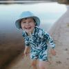 JAN & JUL Adjustable Cotton Floppy Sun Hat with 50+ UPF Protection for Boys(Light Blue)