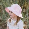 JAN & JUL Girls’ Grow-with-Me Cotton Bucket Sun-Hats for Baby and Kids(Pink Tie-dye)