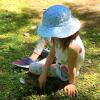 JAN & JUL Girls’ Grow-with-Me Cotton Bucket Sun-Hats for Baby and Kids(Retro Rose)