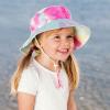 JAN & JUL Girls’ Grow-with-Me Cotton Bucket Sun-Hats for Baby and Kids(Watermelon Tie-dye)