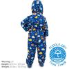 JAN & JUL Waterproof Rain Suit, Windproof Coveralls for Toddlers and Kids(Thin-liner: Navy Dino Kids)