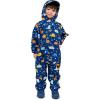 JAN & JUL Waterproof Rain Suit, Windproof Coveralls for Toddlers and Kids(Thin-liner: Navy Dino Kids)