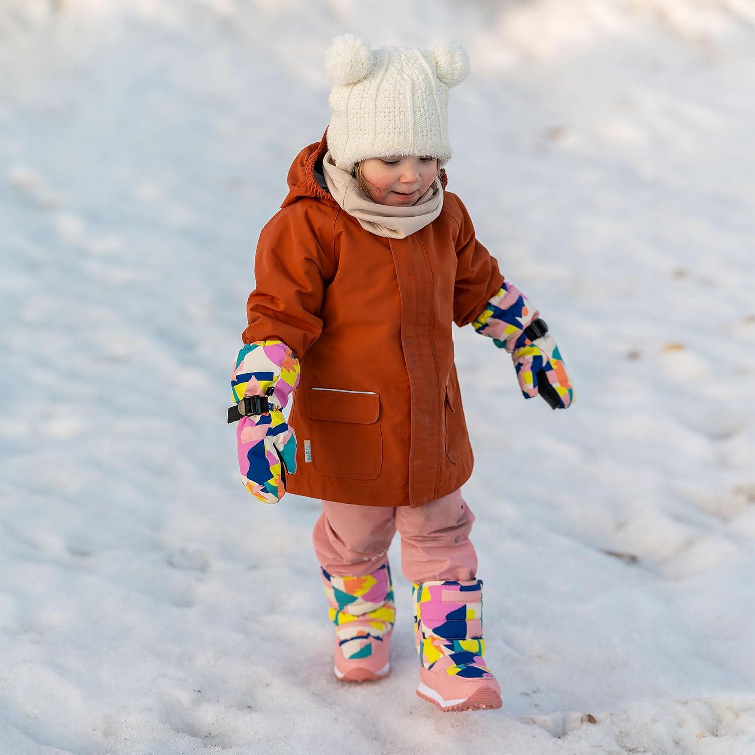 imageJAN ampamp JUL Girls Insulated Waterproof Snow Mittens for Toddler and KidsWinter Sun