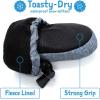 JAN & JUL Boys’ Stay-On Snow Mittens Waterproof Insulated(No Thumb: Heather Grey (Rated: -15 ℃))