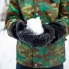 JAN & JUL Boys’ Stay-On Snow Mittens Waterproof Insulated(With Thumb: Black (Rated: -15 ℃))