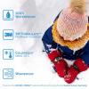 JAN & JUL Boys’ Stay-On Snow Mittens Waterproof Insulated(With Thumb: Soft Brown (Rated: -15 ℃))