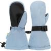 JAN & JUL Boys’ Stay-On Snow Mittens Waterproof Insulated(With Thumb: Dusty Blue (Rated: -15 ℃))