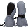 JAN & JUL Boys’ Stay-On Snow Mittens Waterproof Insulated(With Thumb: Heather Grey (Rated: -15 ℃))